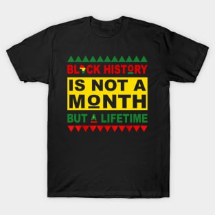 Black History is not a month but a lifetime T-Shirt